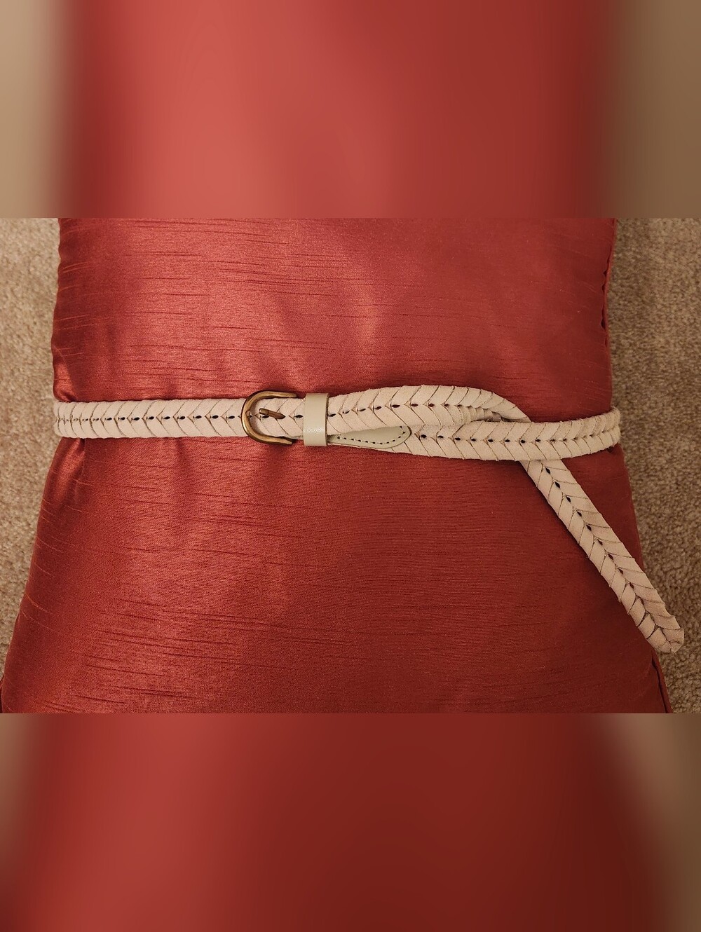 Banana Republic Braided Suede Leather Waist Belt
